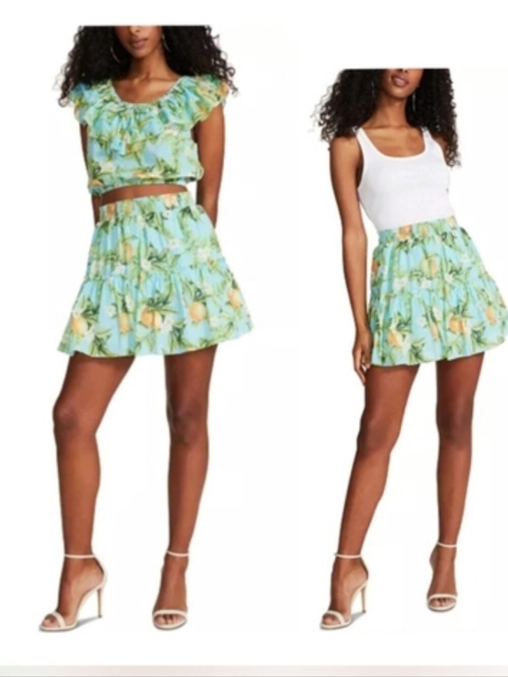 BB Dakota by Steve Madden Tropical Print Skirt Set